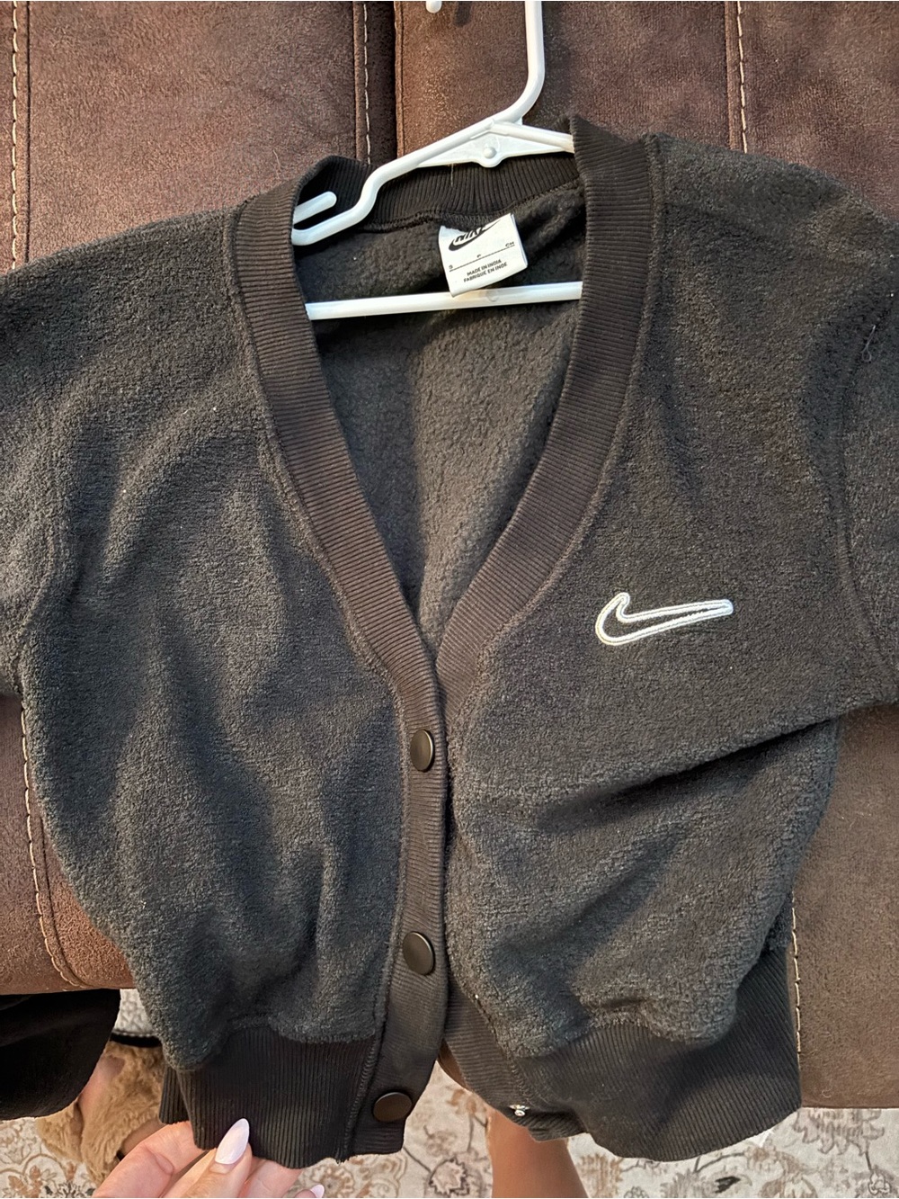 Nike soft fleece / tericloth material girls size small pant set